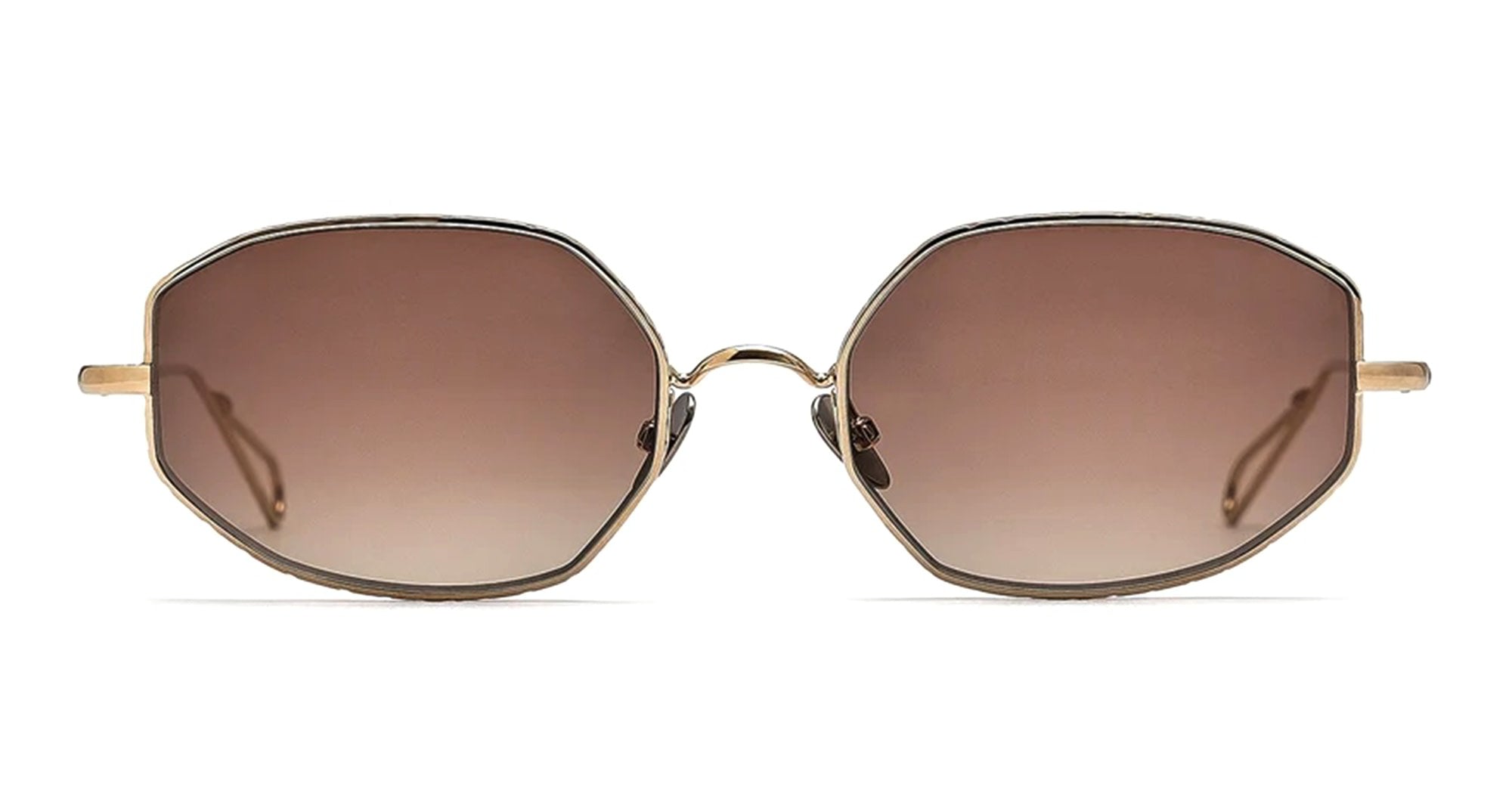  Smoke Gradient (Limited Ed.) - Metal - shape Oval - Gold - EYEWEAR - SUNGLASSES - Unisex,Uomo,Donna,Women,Men - lens Gradient brown - Made In France