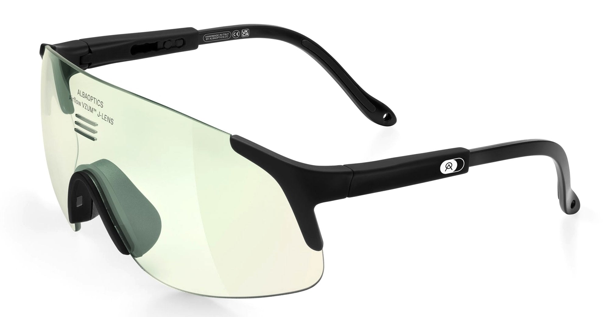 Ottica Mondello Roma - Alba Optics - 8050054515823 - JUMBO - BLACK / VZUM F-LENS BTL - Tr90 - shape Mask - Black - EYEWEAR - SUNGLASSES - Unisex,Uomo,Donna,Women,Men - lens blue green - Made In Italy