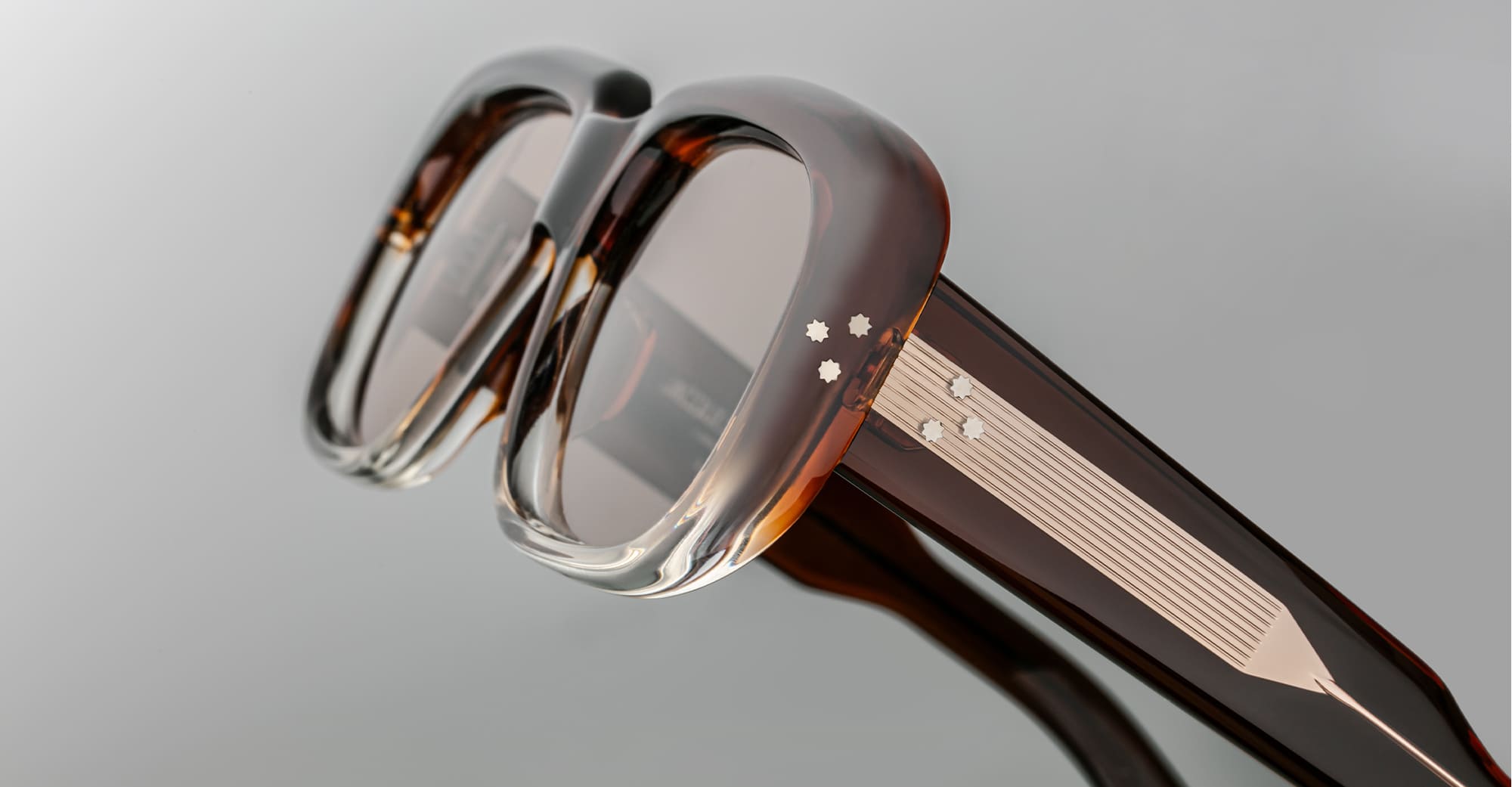 Ottica Mondello Roma - Jacques Marie Mage - JMMKB-9D - KOBO - HICKORY FADE - Acetate - shape Oval - brown - EYEWEAR - SUNGLASSES - Unisex,Uomo,Donna,Women,Men - lens Green - Made In Japan
