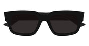 Ottica Mondello Roma - Bottega Veneta - BV1359SA-001 - BV1359SA-001 - BLACK / ASIAN FIT - Acetate - shape Squared - Black - EYEWEAR - SUNGLASSES - Unisex,Uomo,Donna,Women,Men - lens Grey - Made In Japan