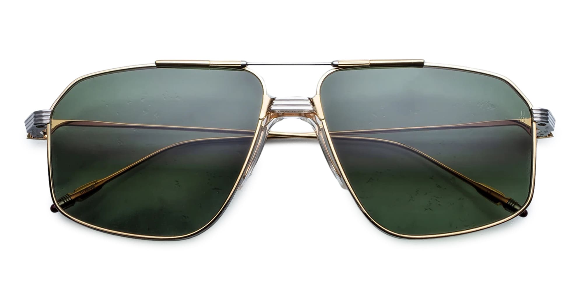 Ottica Mondello Roma - Jacques Marie Mage - JMMJG-12M - JAGGER - MUSKET - Titanium - shape Aviator - Gold - EYEWEAR - SUNGLASSES - Unisex,Uomo,Donna,Women,Men - lens Gradient green - Made In Japan
