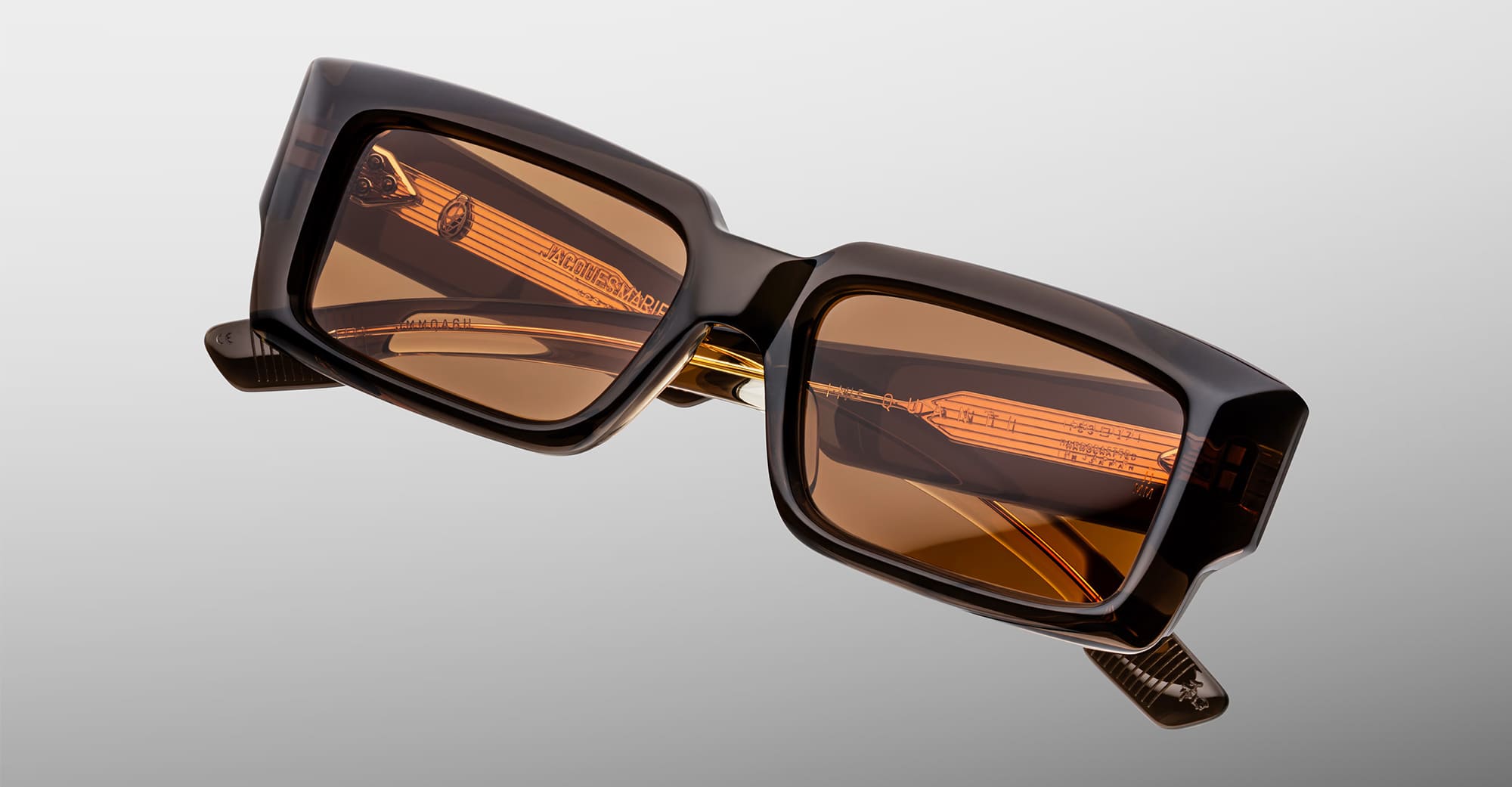 Ottica Mondello Roma - Jacques Marie Mage - JMMQA-6H - QUANT - LONDON - Acetate - shape  - brown - EYEWEAR - SUNGLASSES - Unisex,Uomo,Donna,Women,Men - lens  - Made In Japan