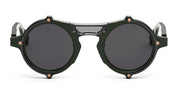 Ottica Mondello Roma - Movitra - NOMAD 01 C1 - NOMAD 01 C1 - SOLID ARMY GREEN / GREY LENS - Acetate, metal - shape Round - green, grey - EYEWEAR - SUNGLASSES - Unisex,Uomo,Donna,Women,Men - lens Grey - Made In Italy