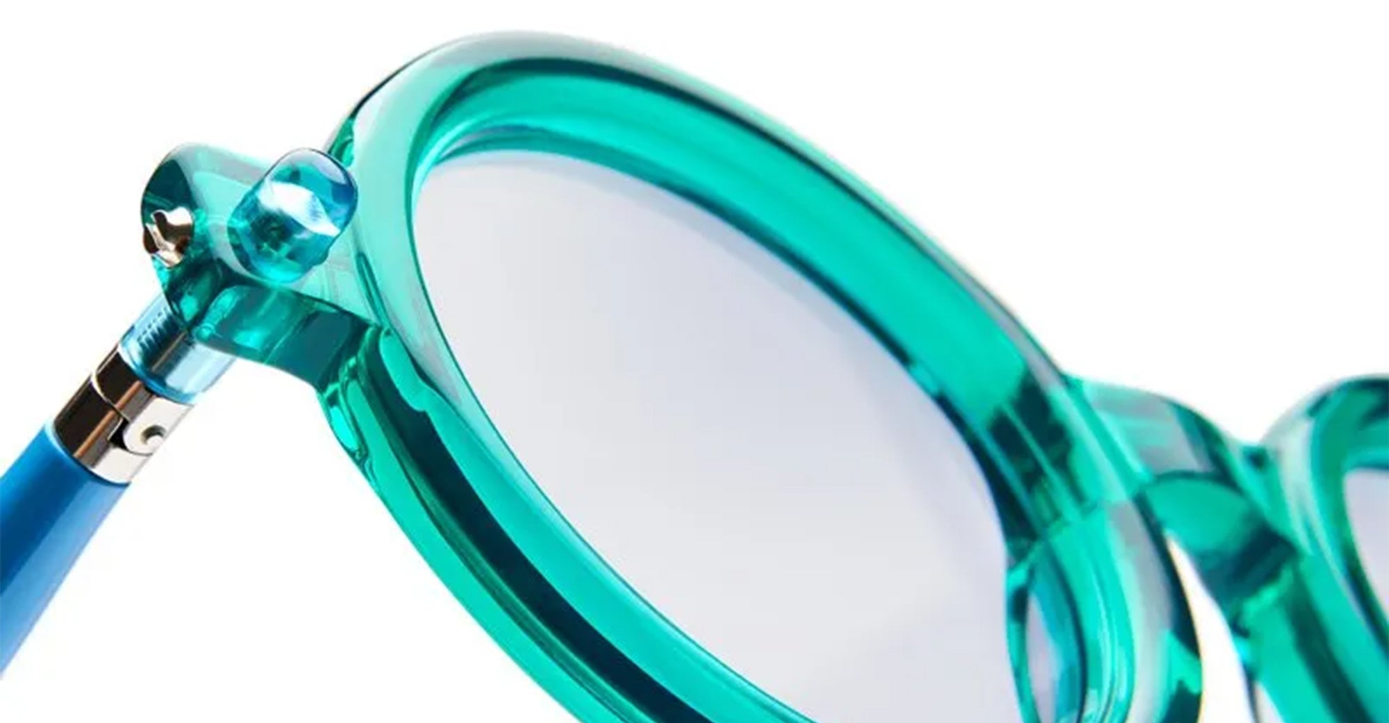 Ottica Mondello Roma - Kuboraum - KRS0P1SEA000002L - MASK P1 - SEA - Acetate - shape Round - green - EYEWEAR - SUNGLASSES - Unisex,Uomo,Donna,Women,Men - lens light blue - Made In Italy