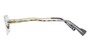 Ottica Mondello Roma - Kuboraum - KRSZ19GE00000020 - MASK Z19 GE - GOLD - metal, acetate - shape Hexagonal - Gold - EYEWEAR - SUNGLASSES - Unisex,Uomo,Donna,Women,Men - lens Blue - Made In Italy