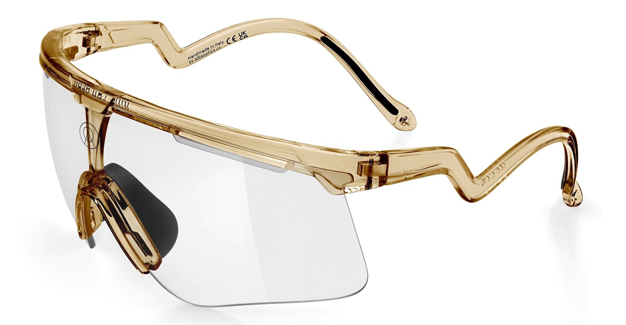 Ottica Mondello Roma - Alba Optics - 8050054517629 - DELTA - SMOKE GLOSSY / VZUM F-LENS CLASSIC - Tr90 - shape Mask - brown - EYEWEAR - SUNGLASSES - Unisex,Uomo,Donna,Women,Men - lens Grey - Made In Italy