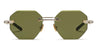 Ottica Mondello Roma - T HENRI - TMA - TROFEO - ANOMOLY - Titanium - shape Octagonal - silver, gold - EYEWEAR - SUNGLASSES - Unisex,Uomo,Donna,Women,Men - lens Green - Made In Japan