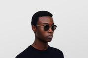 Ottica Mondello Roma - Mykita - 10087670 - MR001 AL3 - Titan / Black / Brown Solid Lens - stainless steel - shape  - silver, black - EYEWEAR - SUNGLASSES - Unisex,Uomo,Donna,Women,Men - lens  - Made In Germany