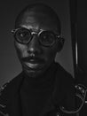 Ottica Mondello Roma - Jacques Marie Mage - J-ESN-DG-S6088-0S - DELAGE - BLACK - Acetate, titanium - shape Round - Black - EYEWEAR - SUNGLASSES - Uomo,Men - lens Blue - Made In Japan