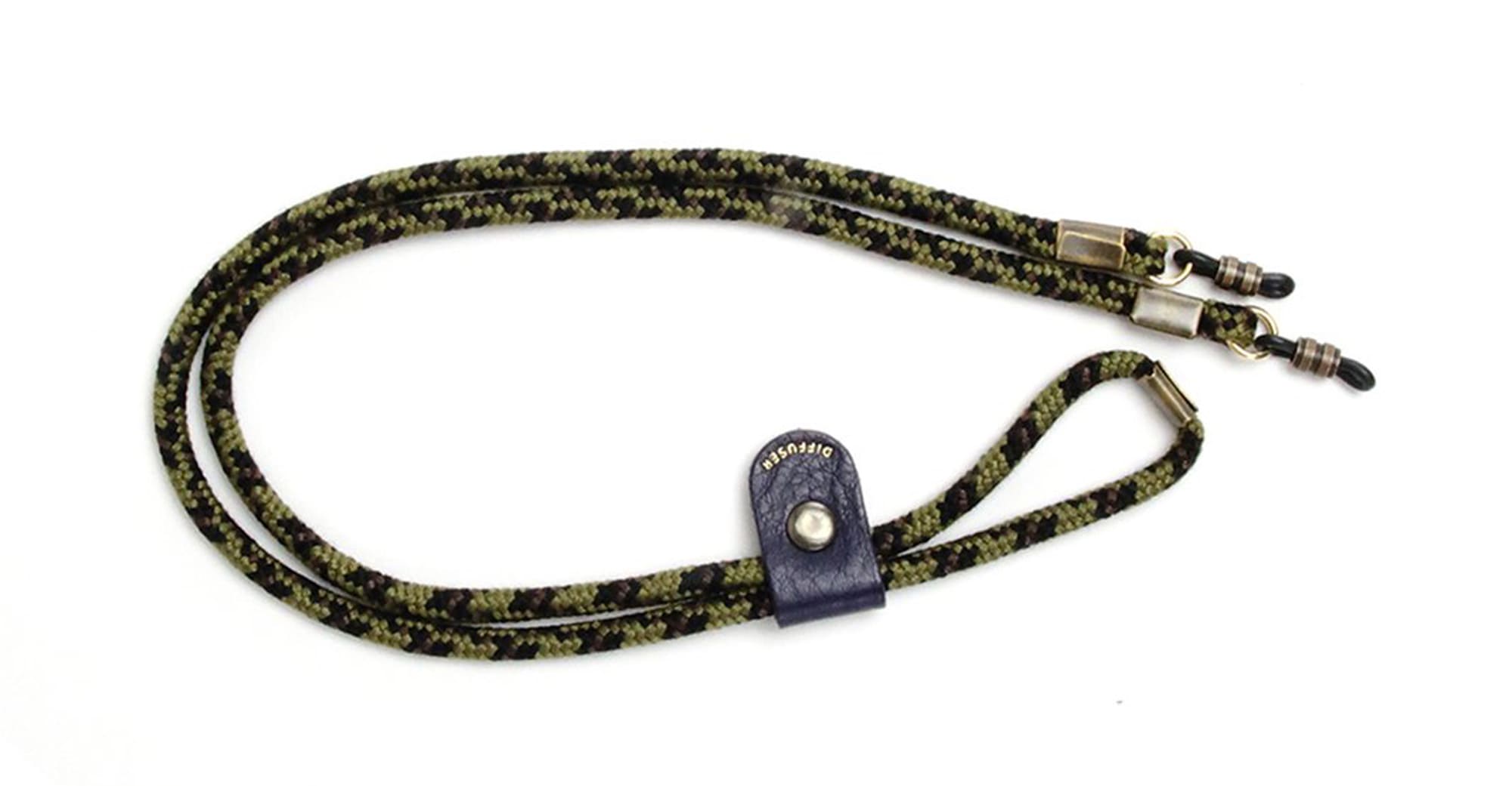 Silk cord - khaki / black / brown