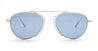 Ottica Mondello Roma - Matsuda - M3130.SG.PW.53 - M3130 - PALLADIUM WHITE - Titanium - shape Round - Silver - EYEWEAR - SUNGLASSES - Uomo,Men - lens Blue - Made In Japan