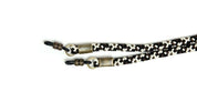 Silk cord - black /  white / brown