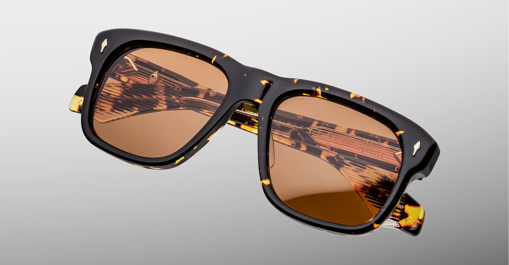 Ottica Mondello Roma - Jacques Marie Mage - JMMYV-H14 - YVES - TOKYO - Acetate - shape Squared - Tortoise - EYEWEAR - SUNGLASSES - Unisex,Uomo,Donna,Women,Men - lens orange - Made In Japan