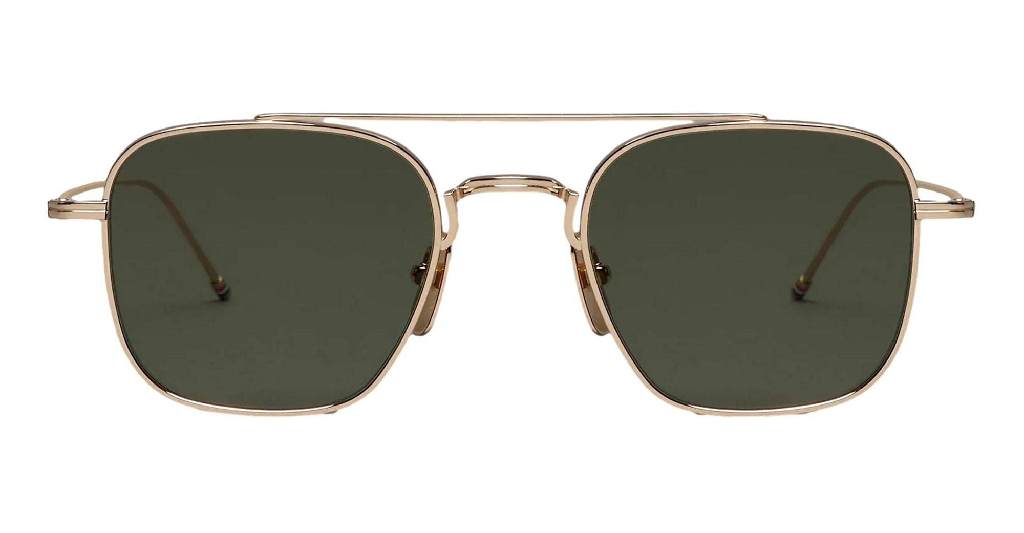 Ottica Mondello Roma - Thom Browne - UES907A-G0001-711-50 - SQUARED AVIATOR - GOLD - Titanium - shape  - Gold - EYEWEAR - SUNGLASSES - Unisex,Uomo,Donna,Women,Men - lens  - Made In Japan