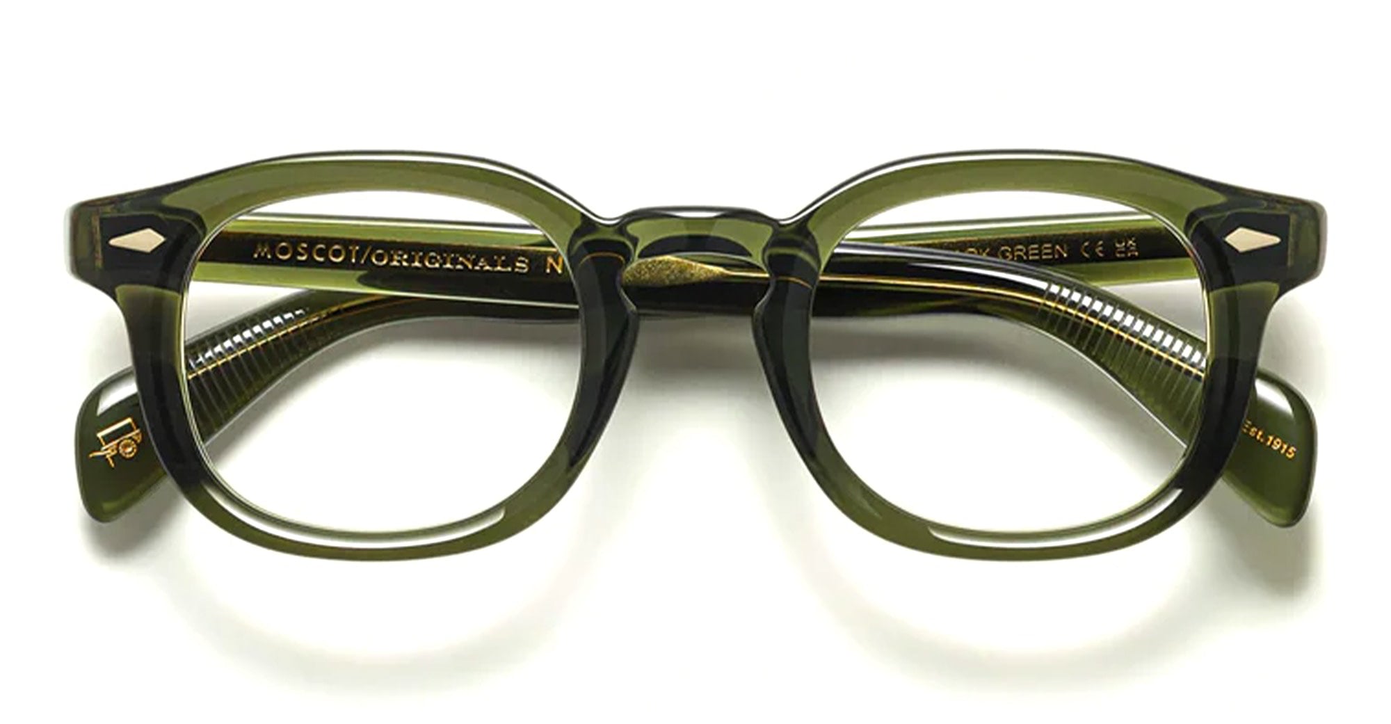 Ottica Mondello Roma - Moscot - OR-MEK-O46240405-01 - MEKLER (46) - DARK GREEN RX - Acetate - shape  - green - EYEWEAR - EYEGLASSES - Unisex,Uomo,Donna,Women,Men - lens  - Made In China