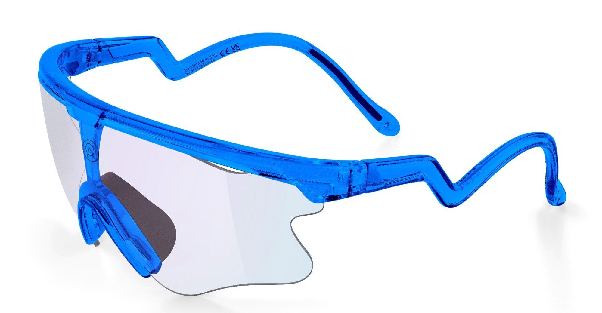 Ottica Mondello Roma - Alba Optics - 8050054518398 - DELTA LEI - BLUE GLOSSY / VZUM F-LENS FIRE - Tr90 - shape Mask - blue - EYEWEAR - SUNGLASSES - Unisex,Uomo,Donna,Women,Men - lens red - Made In Italy