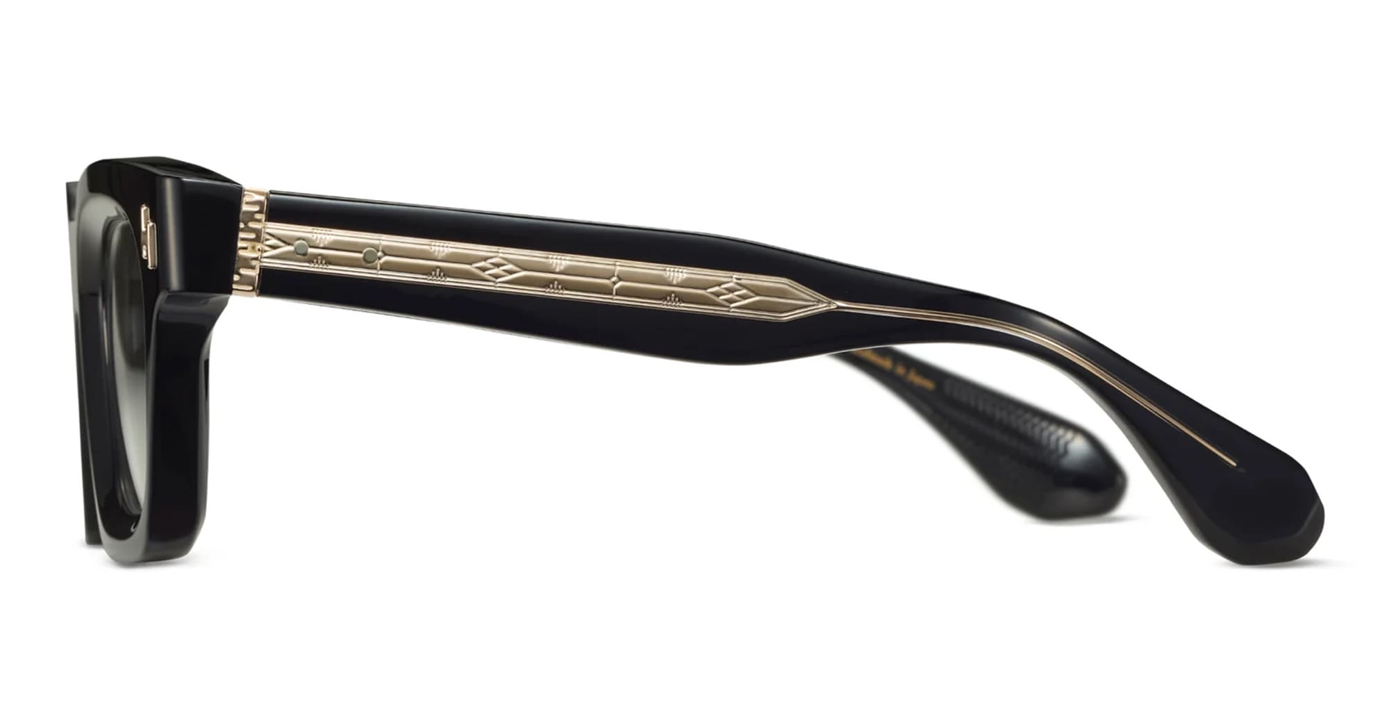 Ottica Mondello Roma - Tanabiku - DT-03B - SUISEN - BLACK - Acetate - shape Squared - Black - EYEWEAR - EYEGLASSES - Unisex,Uomo,Donna,Women,Men - lens Clear - Made In Japan