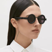 Ottica Mondello Roma - Kuboraum - KRS0Z3BM0000002Y - MASK Z3 BM- BLACK MATT - titanium, acetate - shape Round - Black - EYEWEAR - SUNGLASSES - Unisex,Uomo,Donna,Women,Men - lens Grey - Made In Italy