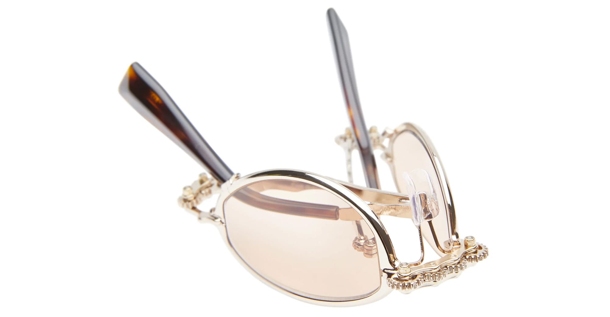 Ottica Mondello Roma - Kuboraum - KRSH81PG0000004P - MASK H81 PG - ROSE GOLD - Metal - shape Oval - rose gold - EYEWEAR - SUNGLASSES - Unisex,Uomo,Donna,Women,Men - lens light brown - Made In Italy