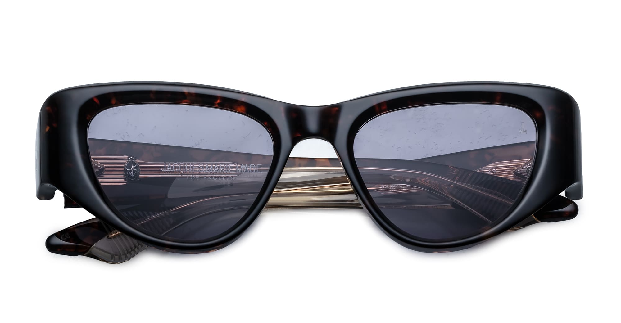 Ottica Mondello Roma - Jacques Marie Mage - J-ESN-SM-P5013V-OS - SEYMOUR - BEAU - Acetate - shape Cat-eye - Havana - EYEWEAR - SUNGLASSES - Donna,Women - lens purple - Made In Japan