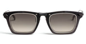 Ottica Mondello Roma - Movitra - LT02E BLACK LIGHT GUN S - LT02E Black / Gradient Grey Lens - Acetate, metal - shape Rectangular - Black - EYEWEAR - SUNGLASSES - Uomo,Men - lens Gradient grey - Made In Italy