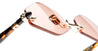 Ottica Mondello Roma - Kuboraum - KRSP60LGHB00004P - MASK P60 - LIGHT GOLD - Acetate - shape Hexagonal - Silver - EYEWEAR - SUNGLASSES - Donna,Women - lens red - Made In Italy