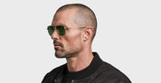 Ottica Mondello Roma - DITA - DTS181-A-02 - ARTOA.57 -  WHITE GOLD - Titanium - shape Navigator - white gold - EYEWEAR - SUNGLASSES - Unisex,Uomo,Donna,Women,Men - lens Green - Made In Japan