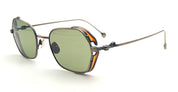 Ottica Mondello Roma - Matsuda - M3153.SG.AG.49 - M3153 - ANTIQUE GOLD / SAGE GREEN - Titanium - shape Squared - antique gold - EYEWEAR - SUNGLASSES - Unisex,Uomo,Donna,Women,Men - lens Sage green - Made In Japan
