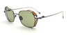 Ottica Mondello Roma - Matsuda - M3153.SG.AG.49 - M3153 - ANTIQUE GOLD / SAGE GREEN - Titanium - shape Squared - antique gold - EYEWEAR - SUNGLASSES - Unisex,Uomo,Donna,Women,Men - lens Sage green - Made In Japan