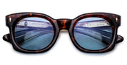 Ottica Mondello Roma - Jacques Marie Mage - JMMLG-5C - ELMYR - ARGYLE - titanium, acetate - shape Panto - Havana - EYEWEAR - SUNGLASSES - Unisex,Uomo,Donna,Women,Men - lens Blue - Made In Japan