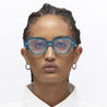 Ottica Mondello Roma - Kuboraum - KRO0G2TQ000000OP - MASK G2 - TORQUOISE RX - Acetate - shape  - blue - EYEWEAR - EYEGLASSES - Donna,Women - lens Clear - Made In Italy