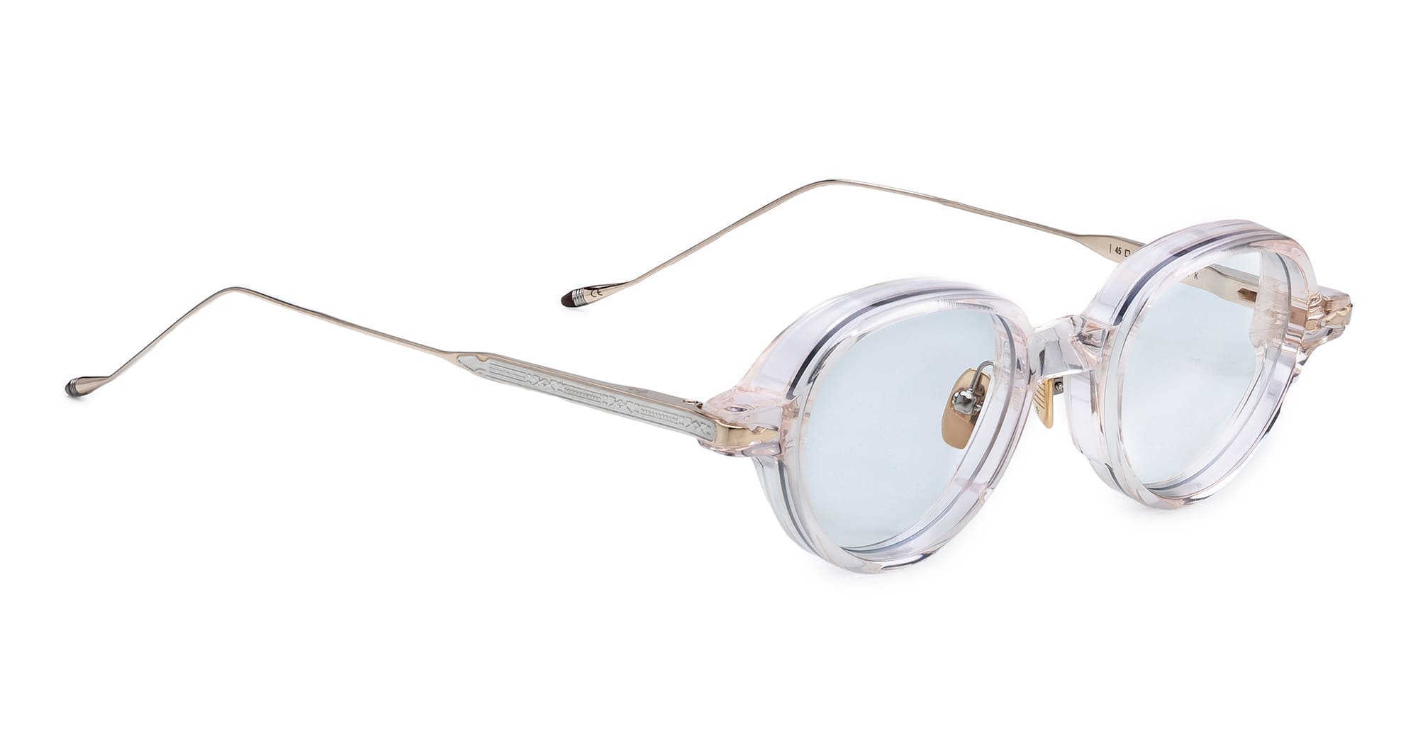 Ottica Mondello Roma - Jacques Marie Mage - JMMCRVRX-5E - CLARK VU - CAMEO RX - Acetate, titanium - shape Round - pink - EYEWEAR - EYEGLASSES - Unisex,Uomo,Donna,Women,Men - lens Clear - Made In Japan