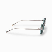 Ottica Mondello Roma - Akoni - AKS-537C-49 - JURA - DEEP EMERALD GREEN - titanium, acetate - shape Squared - green, silver - EYEWEAR - SUNGLASSES - Unisex,Uomo,Donna,Women,Men - lens Green - Made In Japan