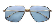 Ottica Mondello Roma - Jacques Marie Mage - JMMJG-19H - JAGGER - CIEL - Titanium - shape Aviator - Gold - EYEWEAR - SUNGLASSES - Unisex,Uomo,Donna,Women,Men - lens Blue - Made In Japan