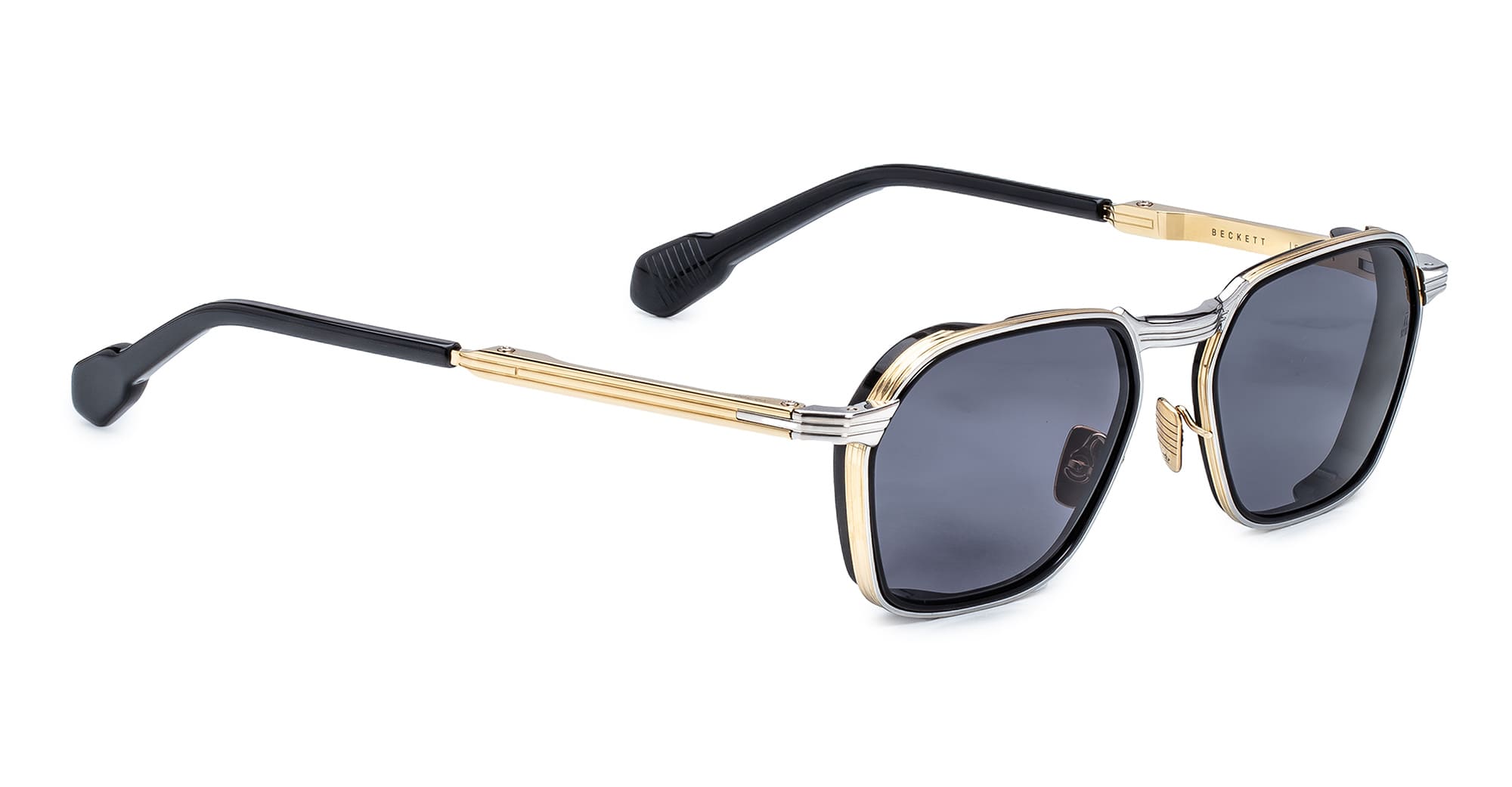 Ottica Mondello Roma - Jacques Marie Mage - JMMKE-41 - BECKETT - SILVER - titanium, acetate - shape Rectangular - Silver - EYEWEAR - SUNGLASSES - Unisex,Uomo,Donna,Women,Men - lens Grey - Made In Japan