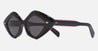 Ottica Mondello Roma - Cutler and Gross - CGSN-9126-48-01 - 9126 - BLACK ON PINK - Acetate - shape Diamond - black, pink - EYEWEAR - SUNGLASSES - Donna,Women - lens Grey - Made In Italy