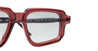 Ottica Mondello Roma - Kuboraum - KRSP23BX0000002F - MASK P23 BX - BORDEAUX - Acetate - shape Rectangular - burgundy - EYEWEAR - SUNGLASSES - Unisex,Uomo,Donna,Women,Men - lens Grey - Made In Italy