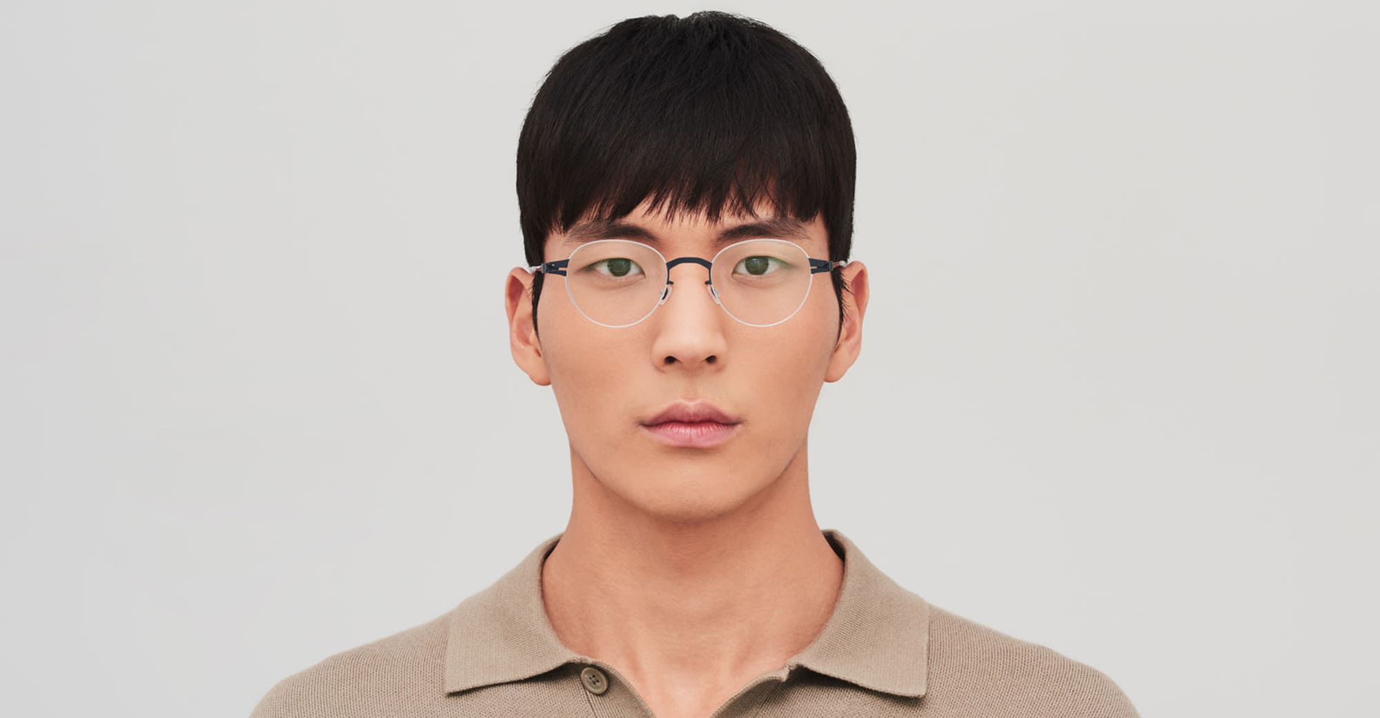 Ottica Mondello Roma - Mykita - 10090340 - SELBY - SILVER / INDIGO RX - stainless steel - shape  - Silver, blue - EYEWEAR - EYEGLASSES - Unisex,Uomo,Donna,Women,Men - lens  - Made In Germany