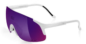 Ottica Mondello Roma - Alba Optics - 8050054516486 - JUMBO - WHITE / VZUM PLASMA - Tr90 - shape Mask - White - EYEWEAR - SUNGLASSES - Unisex,Uomo,Donna,Women,Men - lens purple - Made In Italy