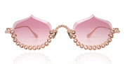 Ottica Mondello Roma - Anna-Karin Karlsson - S232-7703 - CRYSTAL MERINGUE - Rose Gold - Titanium - shape Oval - rose gold - EYEWEAR - SUNGLASSES - Donna,Women - lens Pink - Made In Japan