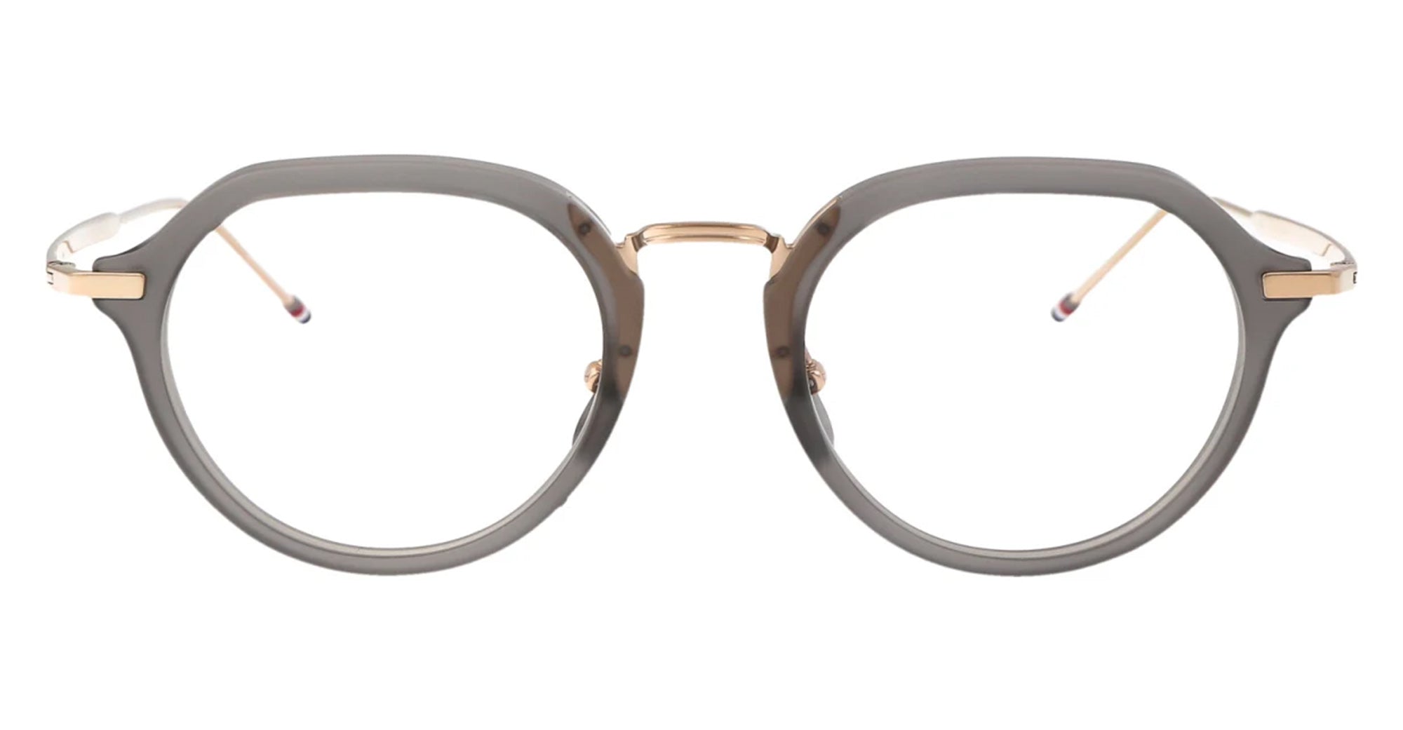 Ottica Mondello Roma - Thom Browne - UEO421A-G0003-060-51 - ROUND - LIGHT GREY RX - Acetate - shape Round - grey - EYEWEAR - EYEGLASSES - Uomo,Men - lens Clear - Made In Japan