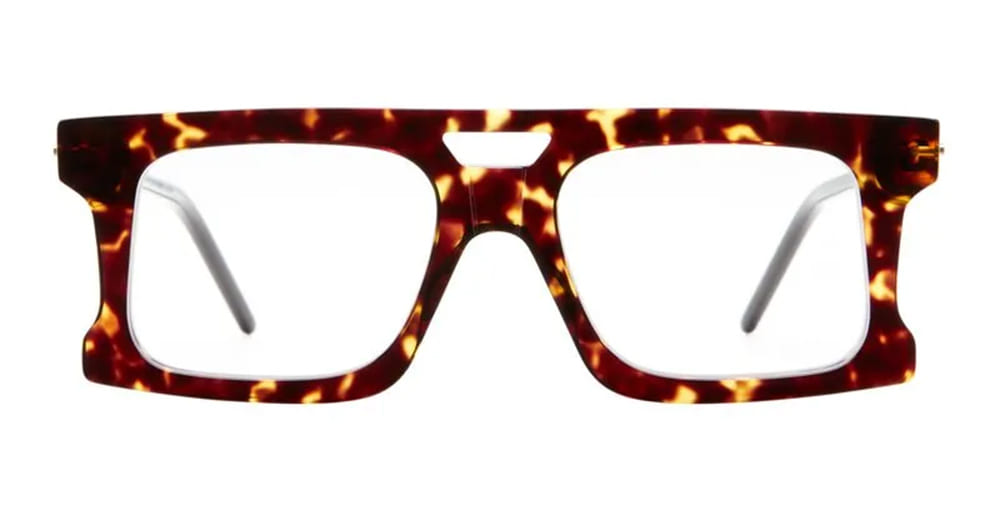 Ottica Mondello Roma - Kuboraum - KROD76TA000000OP - MASK D76 TA - TORTOISE RX - Acetate - shape Rectangular - Tortoise - EYEWEAR - EYEGLASSES - Unisex,Uomo,Donna,Women,Men - lens Clear - Made In Italy