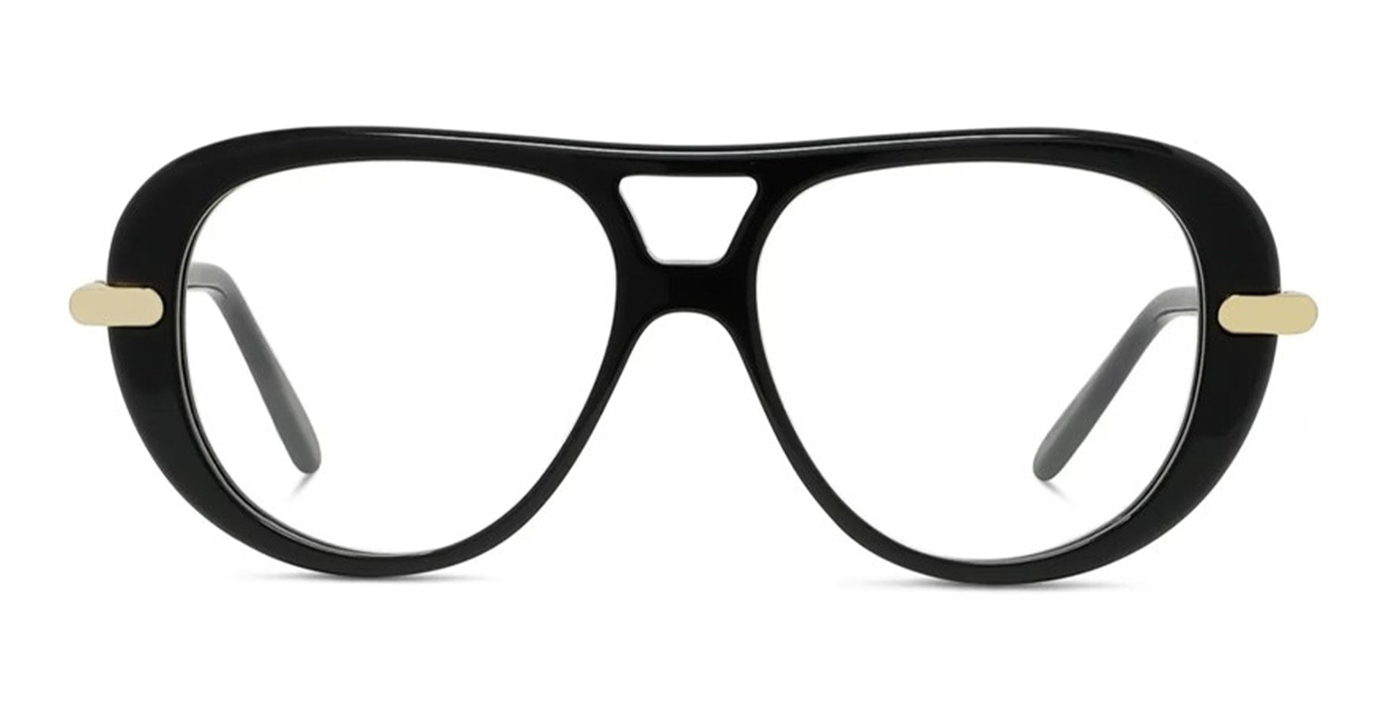 Ottica Mondello Roma - Loewe - LW50112I51001 - SLIM BLACK PILOT EYEGLASSES - Acetate, metal - shape Pilot - Black - EYEWEAR - EYEGLASSES - Donna,Women - lens Clear - Made In Italy