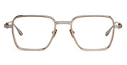 Ottica Mondello Roma - Akoni - AKX-529B-50 - GIANO - BRUSHED BLACK PALLADIUM / 12K GOLD RX - Titanium - shape Squared - Black, gold - EYEWEAR - EYEGLASSES - Unisex,Uomo,Donna,Women,Men - lens Clear - Made In Japan