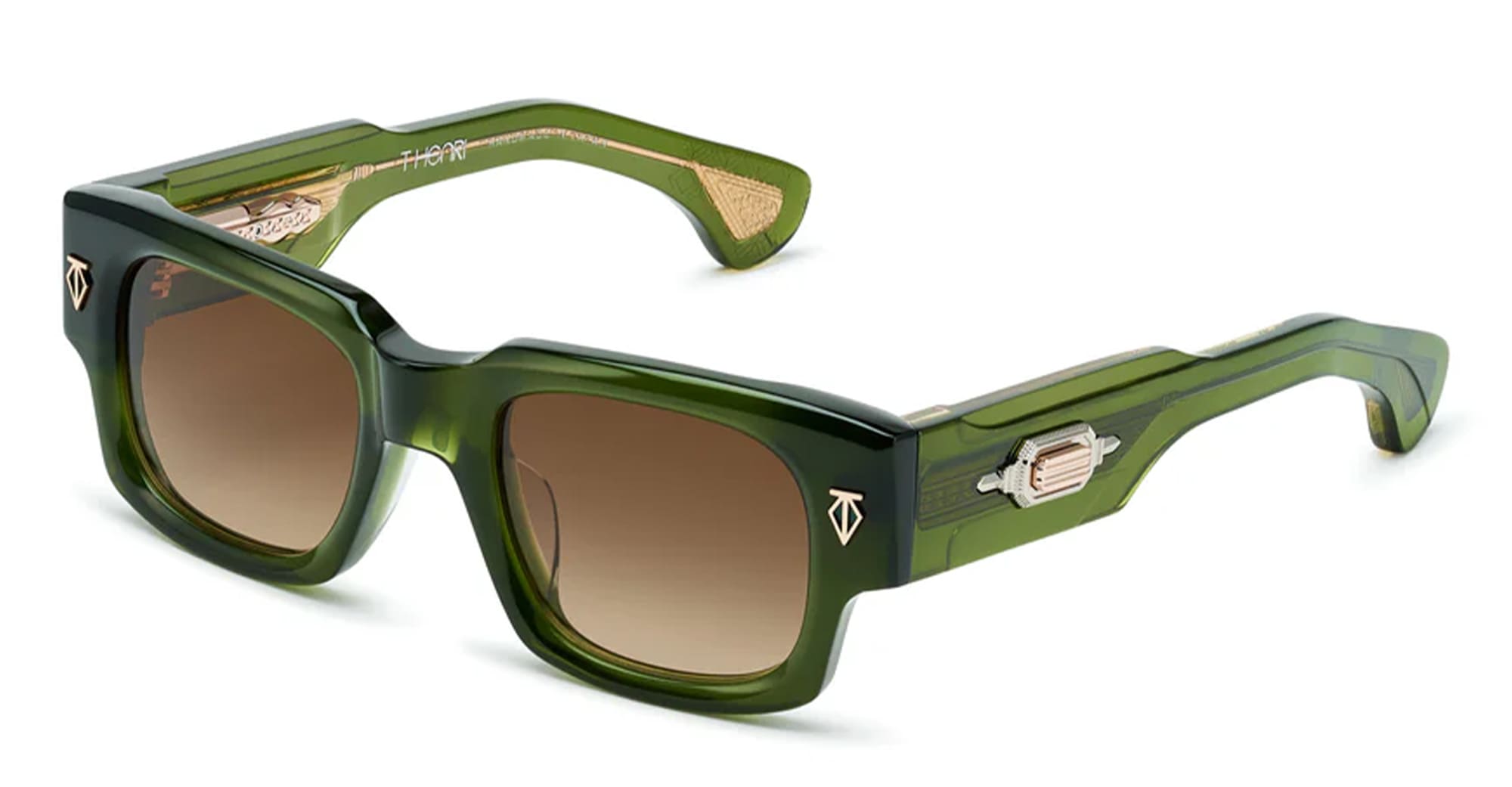 Ottica Mondello Roma - T HENRI - DUAH - DUSEMBERG - SHAMROCK - Acetate - shape  - brown - EYEWEAR - SUNGLASSES - Unisex,Uomo,Donna,Women,Men - lens  - Made In Japan