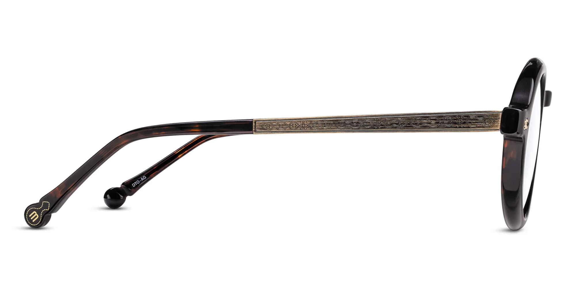 Ottica Mondello Roma - Matsuda - M2067.RX.DTO-AG.46 - M2067 - DARK TORTOISE / ANTIQUE GOLD RX - Acetate - shape  - Tortoise - EYEWEAR - EYEGLASSES - Donna,Women - lens  - Made In Japan
