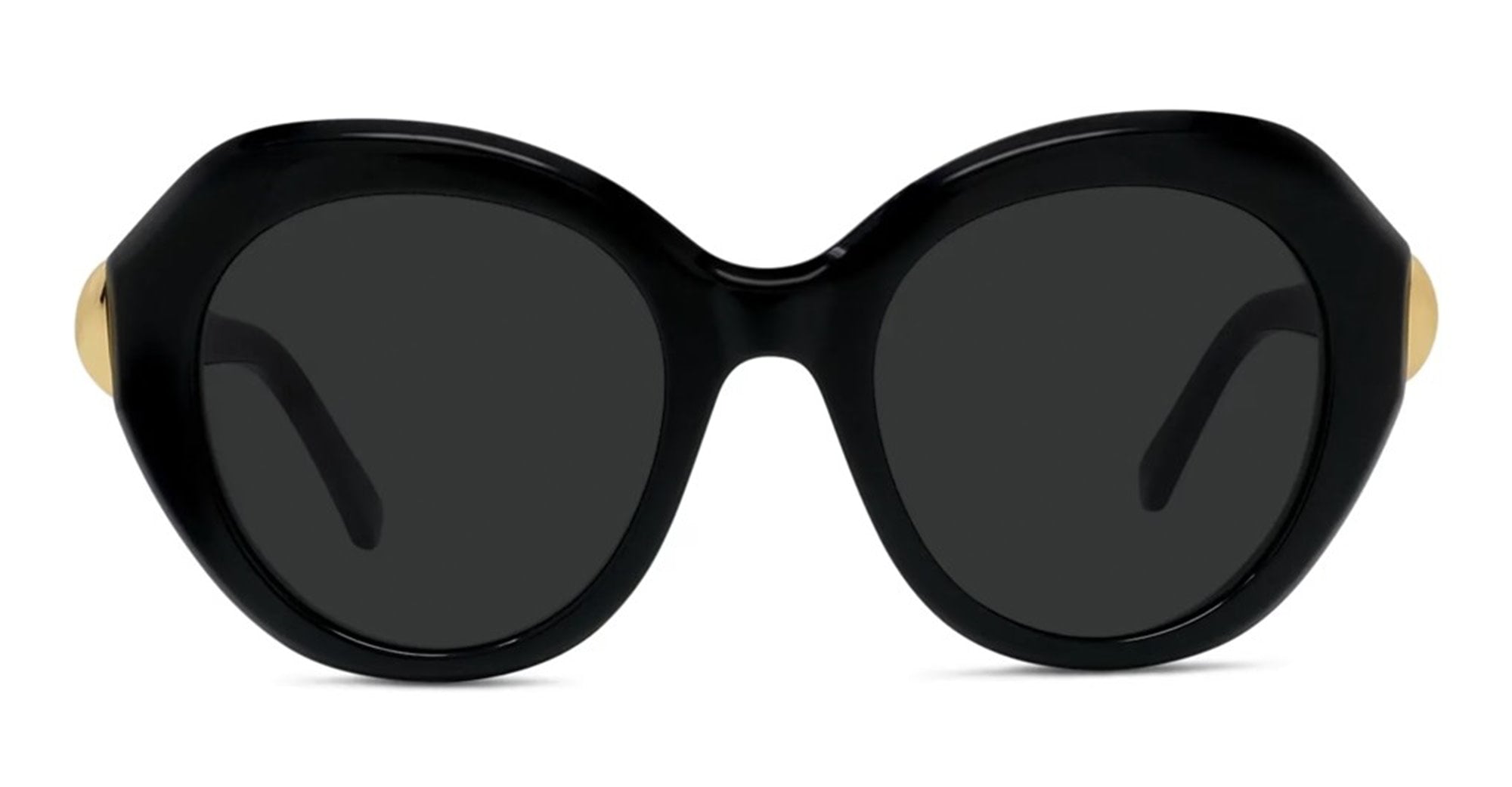 Ottica Mondello Roma - Loewe - LW40203I5201A - COIL BLACK ROUND SUNGLASSES - Acetate - shape Round - Black - EYEWEAR - SUNGLASSES - Donna,Women - lens Grey - Made In Italy
