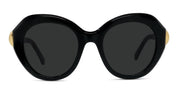 Ottica Mondello Roma - Loewe - LW40203I5201A - COIL BLACK ROUND SUNGLASSES - Acetate - shape Round - Black - EYEWEAR - SUNGLASSES - Donna,Women - lens Grey - Made In Italy