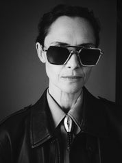 Ottica Mondello Roma - Jacques Marie Mage - JMMCMD-16H - COMMODORE - ROMA - Titanium - shape Squared - Gold - EYEWEAR - SUNGLASSES - Unisex,Uomo,Donna,Women,Men - lens Gradient brown - Made In Japan