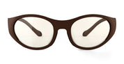 Ottica Mondello Roma - Alba Optics - 8050054518916 - ANVMA 99 - CHOCO / VZUM F-LENS ROCKET - Tr90 - shape Oval - brown - EYEWEAR - SUNGLASSES - Unisex,Uomo,Donna,Women,Men - lens Grey - Made In Italy